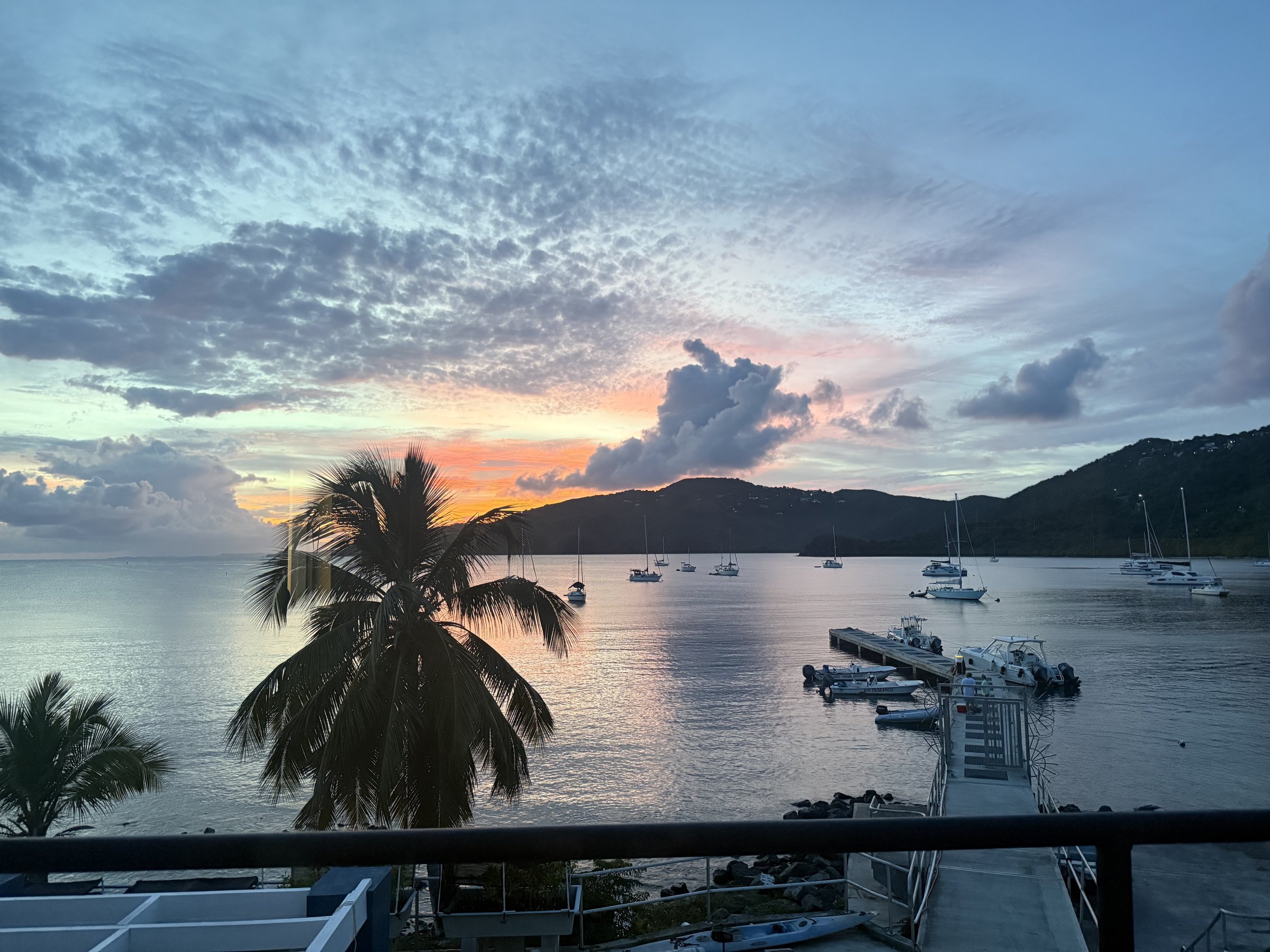 Sunset over St. Thomas, USVI